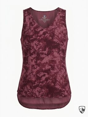 KUHL V-Neck Tank Top Womens Medium M Purple Marble Hiking Yoga Outdoor Shirt
